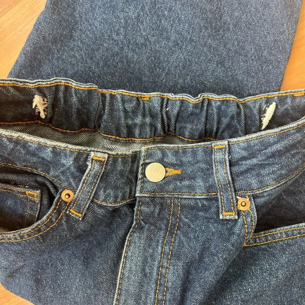 baggy high‎ waisted denim shorts bermuda